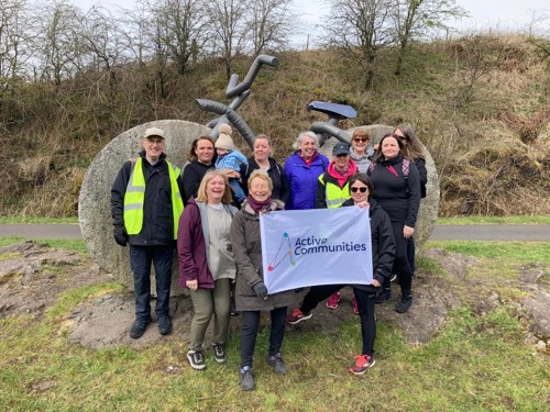 Our 2022 walkers on a training walk!